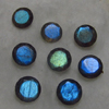 9x9 mm - AAAA - Really High Quality Labradorite - Faceted Round Cut Stone Every Single Pcs Have Amazing Blue Fire Super Sparkle 10 pcs